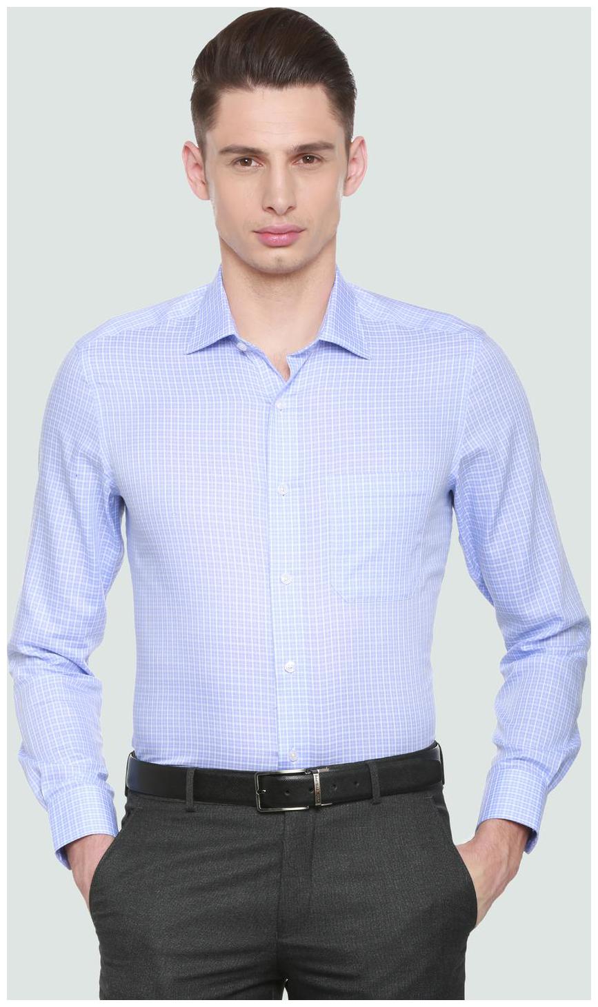 

Louis Philippe Men Regular fit Formal Shirt - Blue