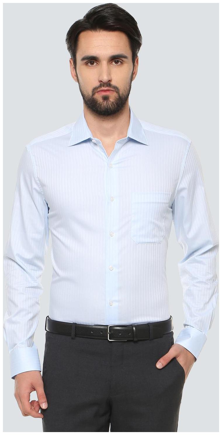 

Louis Philippe Men Regular fit Formal Shirt - Blue