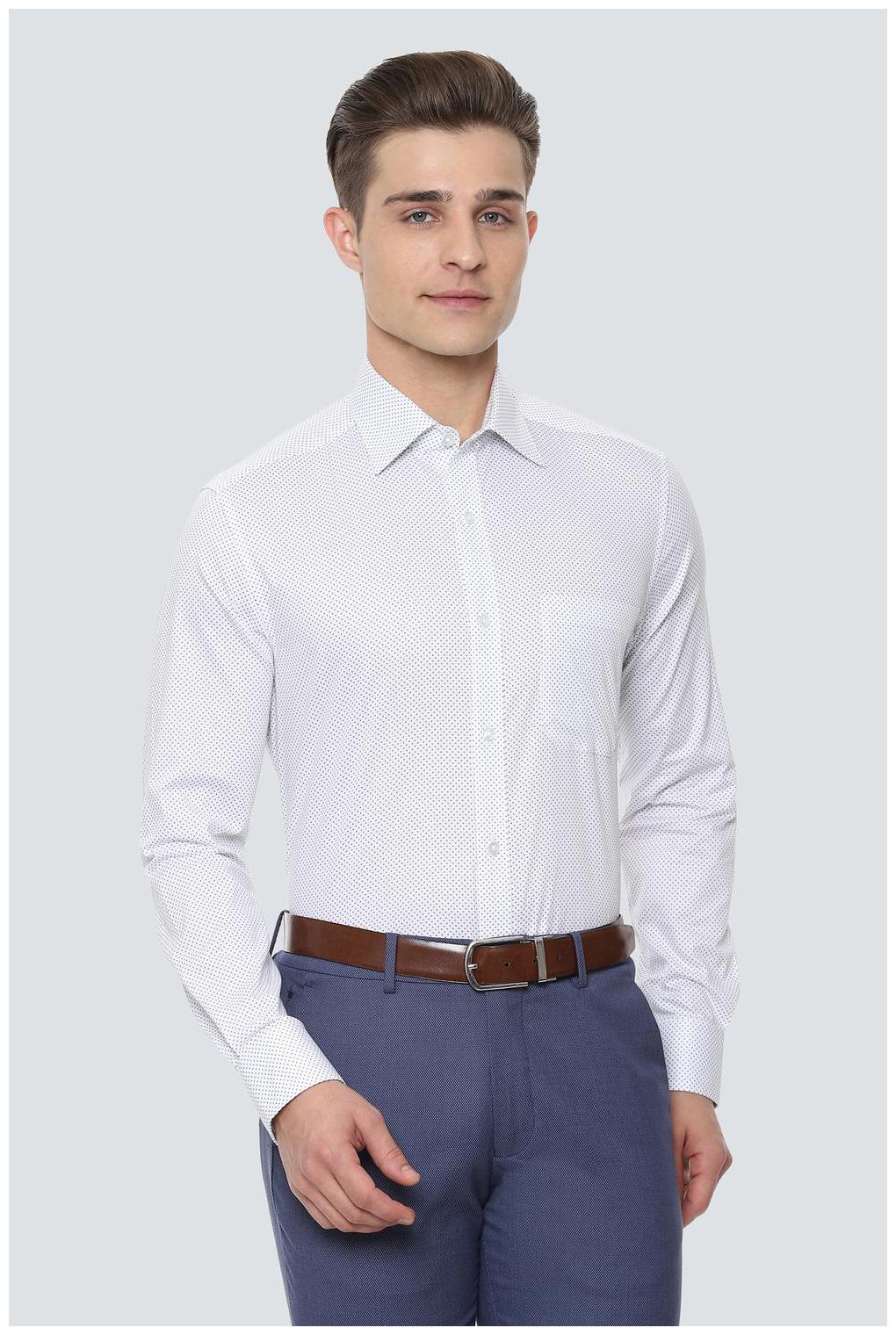 

Louis Philippe Men Regular fit Formal Shirt - White