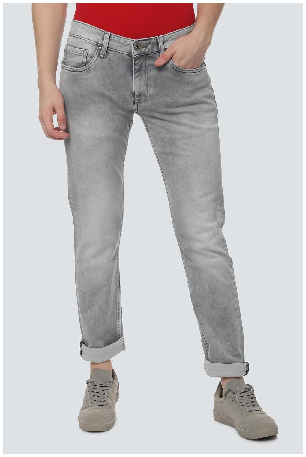 

Louis Philippe Men Grey Slim Fit Jeans