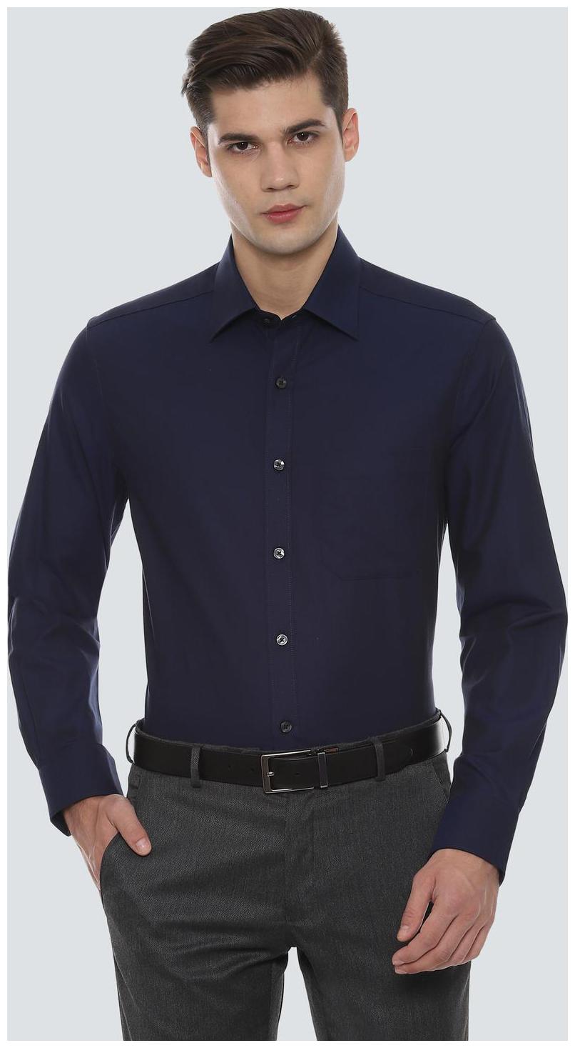 

Louis Philippe Men Regular fit Formal Shirt - Blue