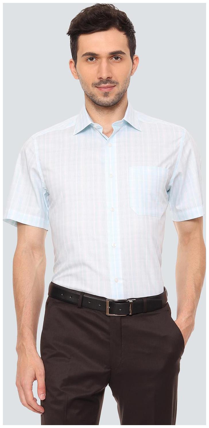 

Louis Philippe Men Regular fit Formal Shirt - Blue