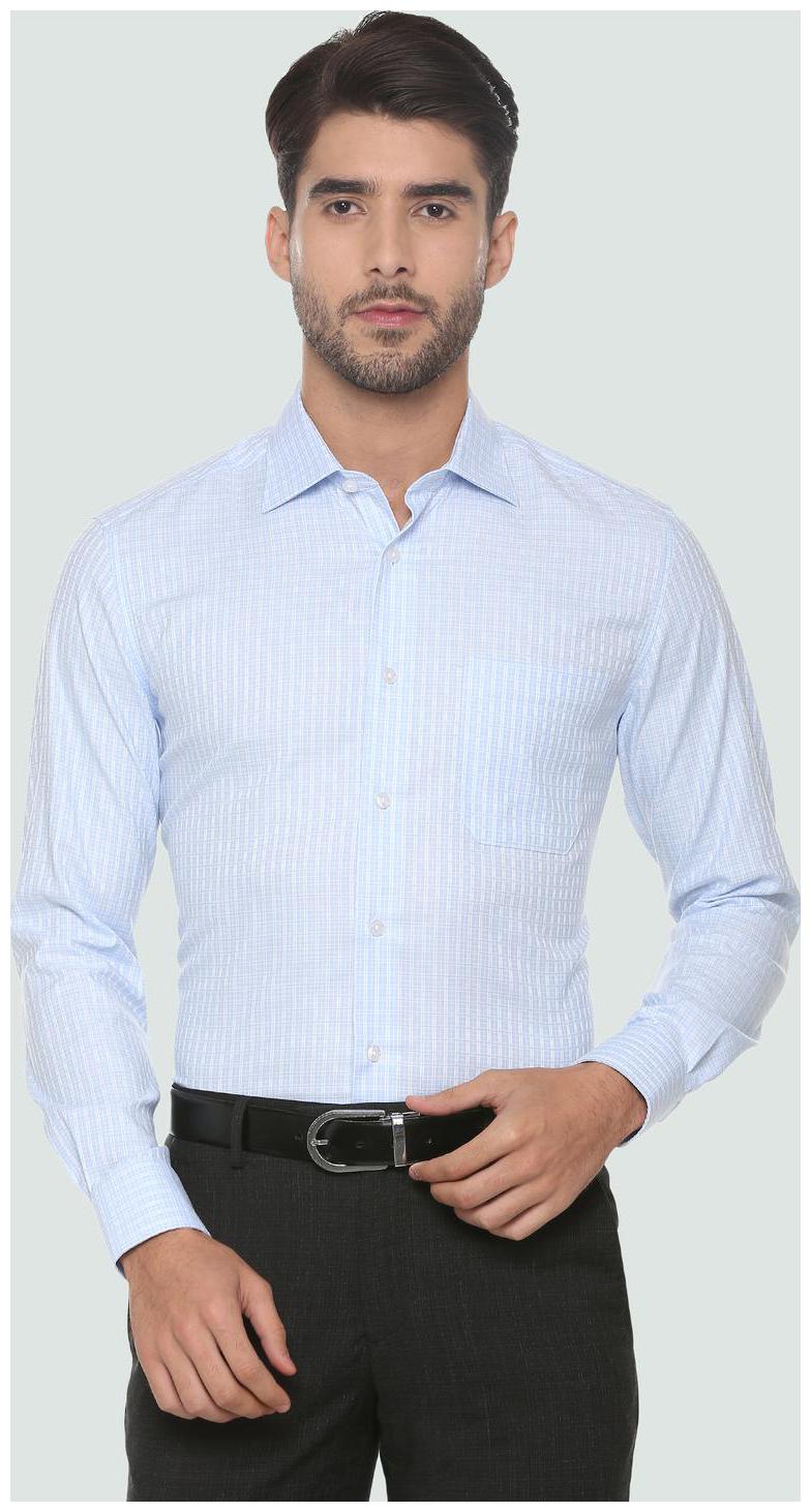 

Louis Philippe Men Regular fit Formal Shirt - Blue