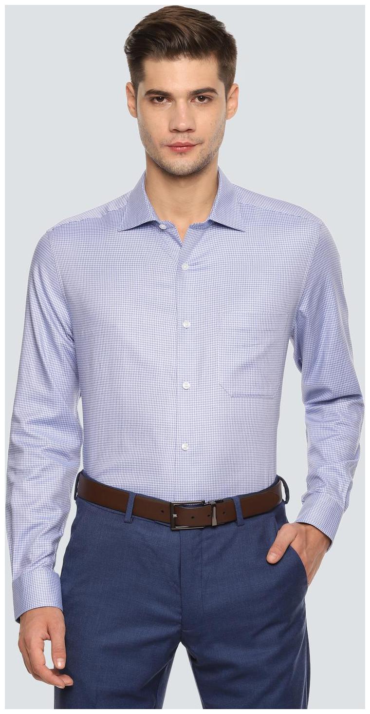 

Louis Philippe Men Regular fit Formal Shirt - Blue