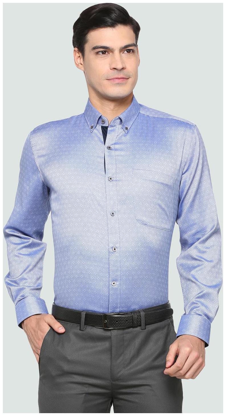 

Louis Philippe Men Regular fit Formal Shirt - Blue
