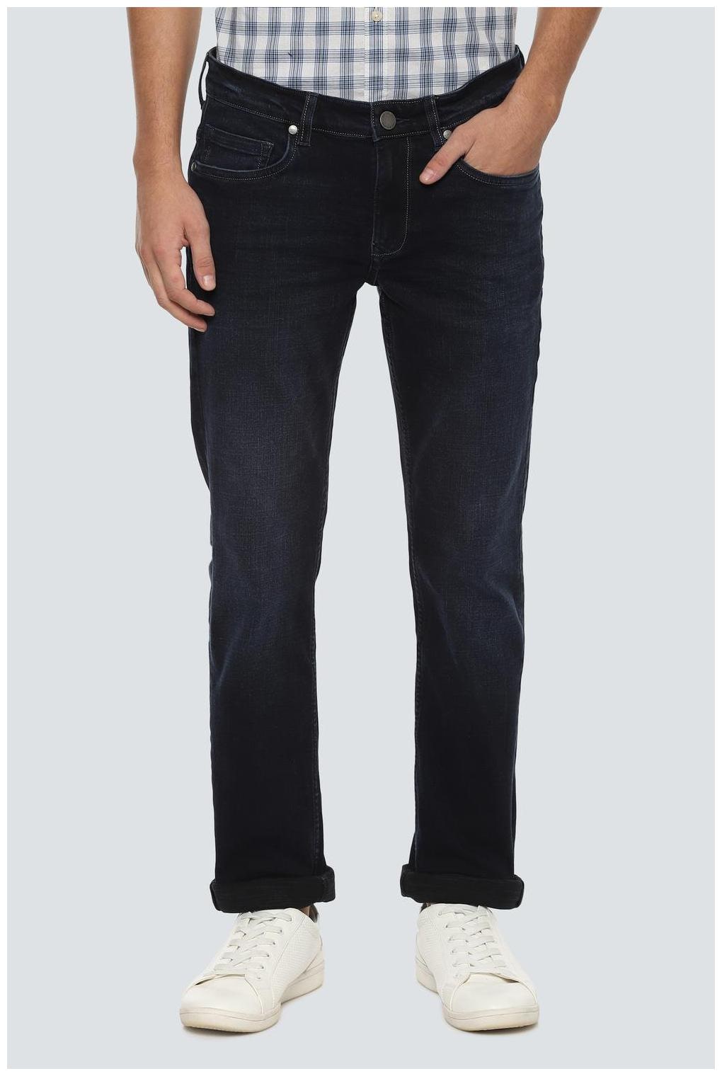 

Louis Philippe Men Navy Blue Slim Fit Jeans