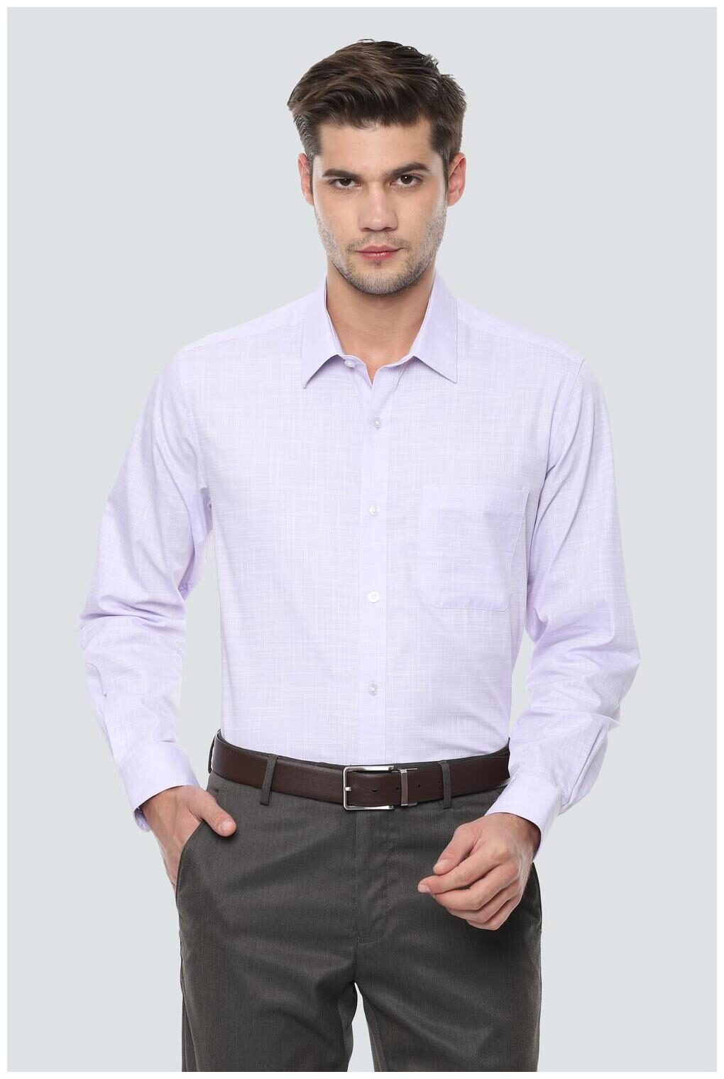 

Louis Philippe Men Slim fit Formal Shirt - Purple