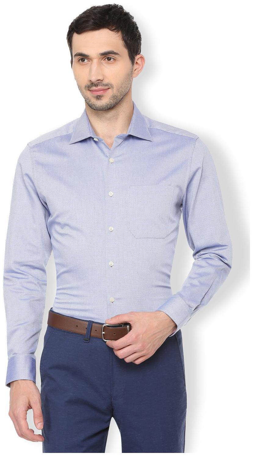 

Louis Philippe Men Regular fit Formal Shirt - Blue