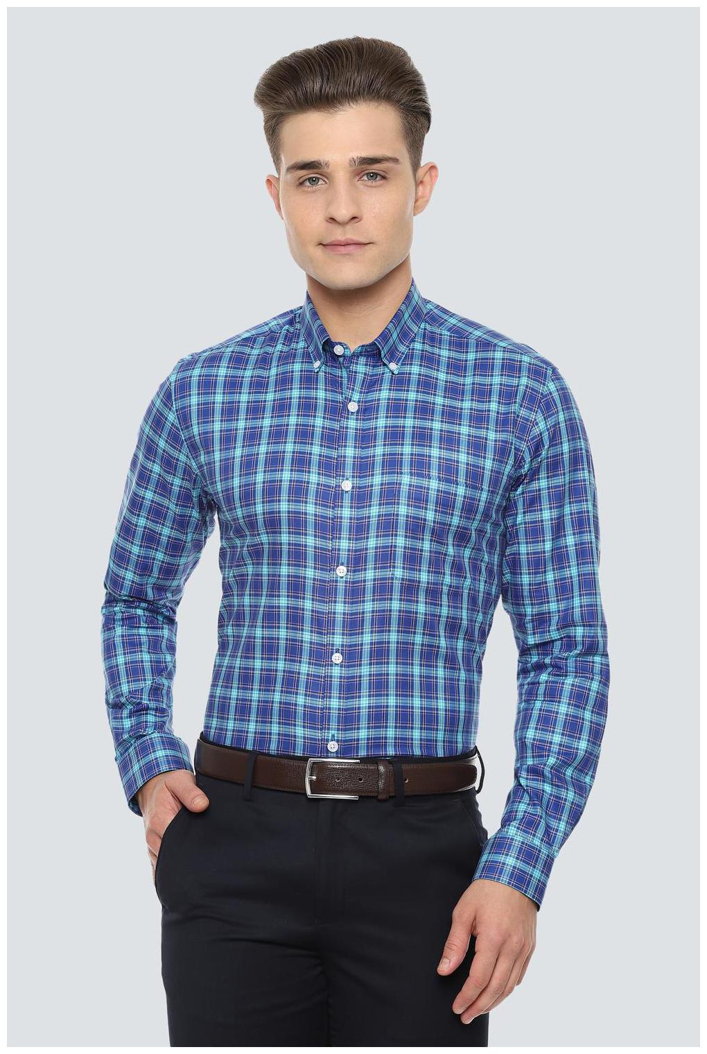 

Louis Philippe Men Slim fit Formal Shirt - Blue
