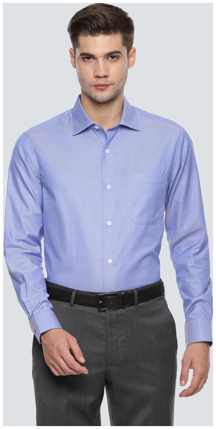 

Louis Philippe Men Regular fit Formal Shirt - Blue