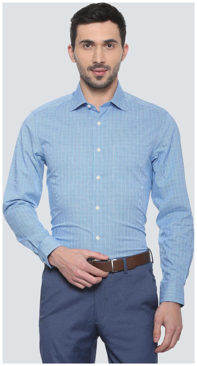 

Louis Philippe Men Regular fit Formal Shirt - Blue