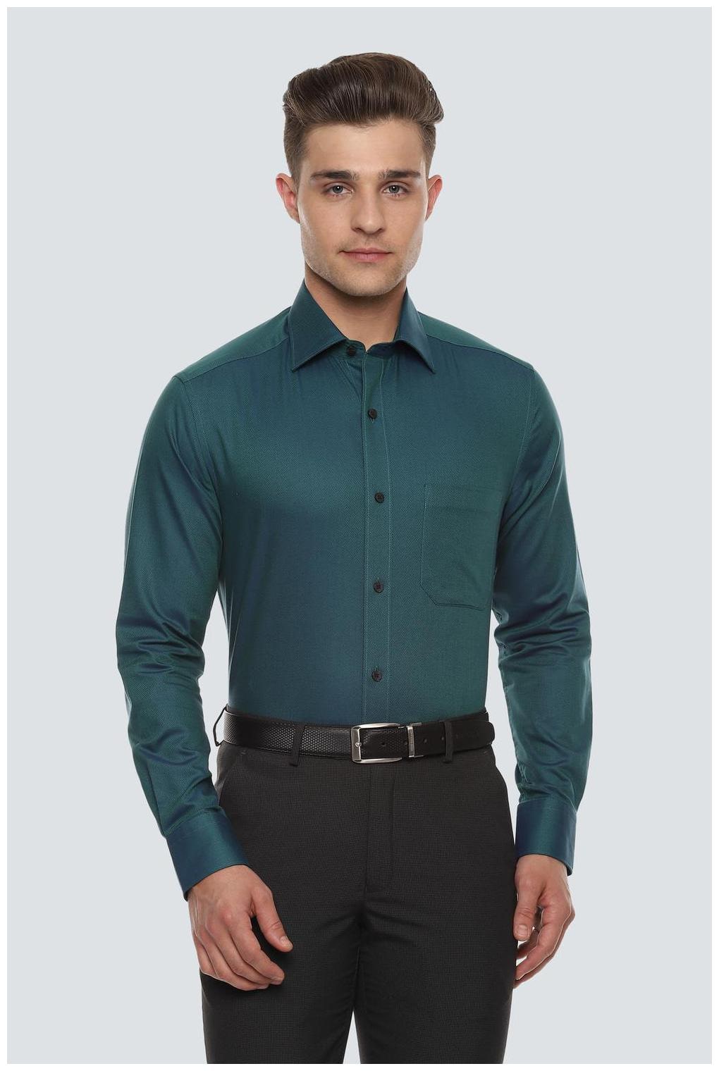 

Louis Philippe Men Regular fit Formal Shirt - Green