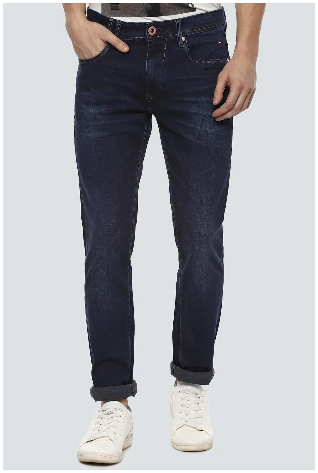

Louis Philippe Men Navy Blue Slim Fit Jeans