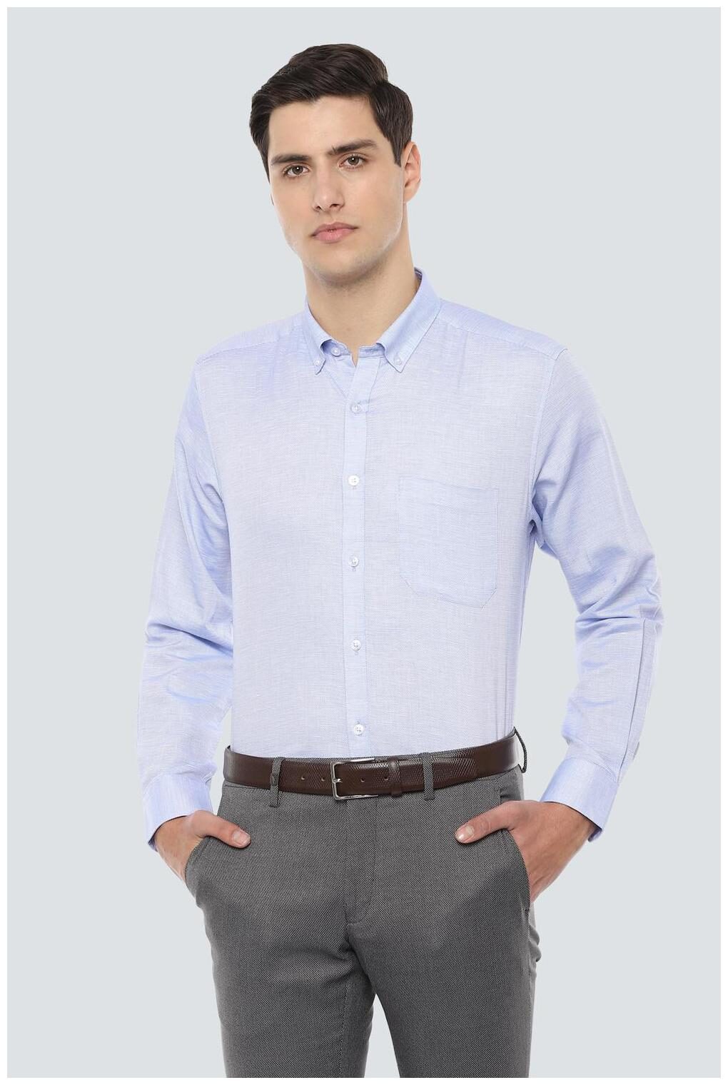 

Louis Philippe Men Slim fit Formal Shirt - Blue