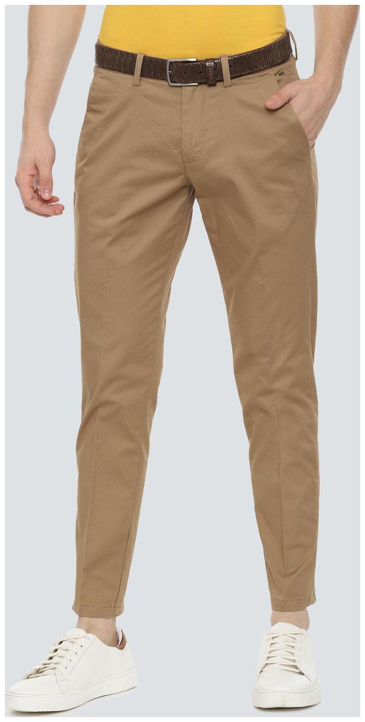 

Louis Philippe Men Brown Printed Regular fit Regular trousers