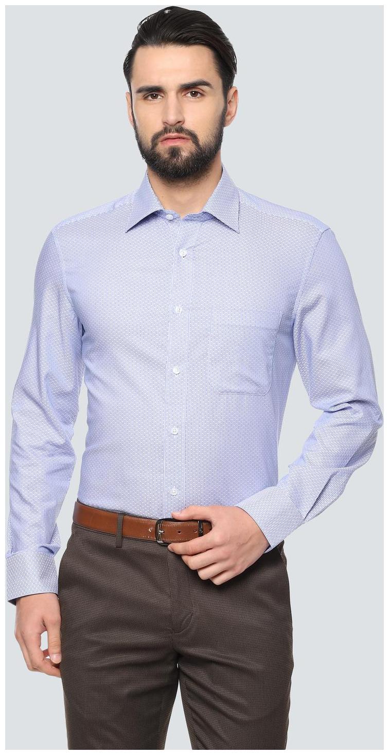 

Louis Philippe Men Regular fit Formal Shirt - Blue