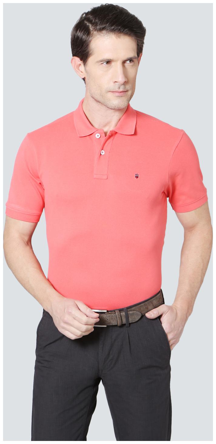 

Louis Philippe Men Red Regular fit Cotton Polo collar T-Shirt - Pack Of 1