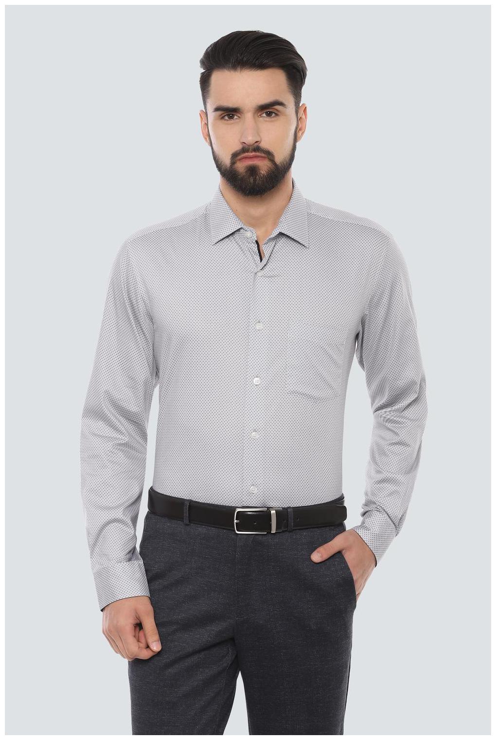 

Louis Philippe Men Slim fit Formal Shirt - Grey