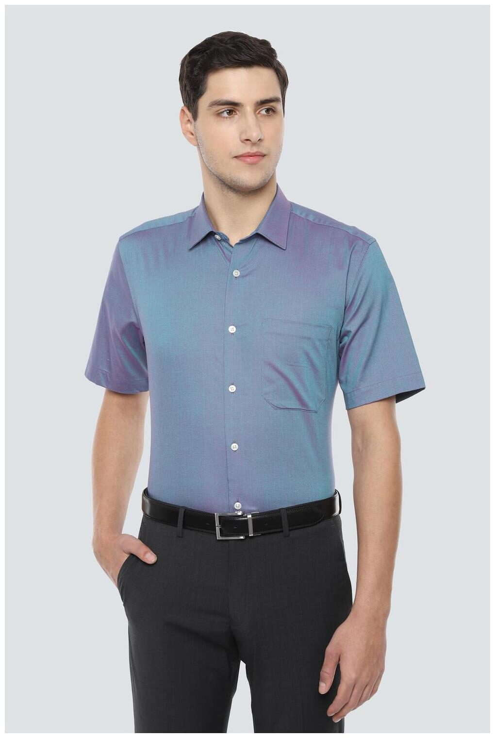 

Louis Philippe Men Slim fit Formal Shirt - Blue