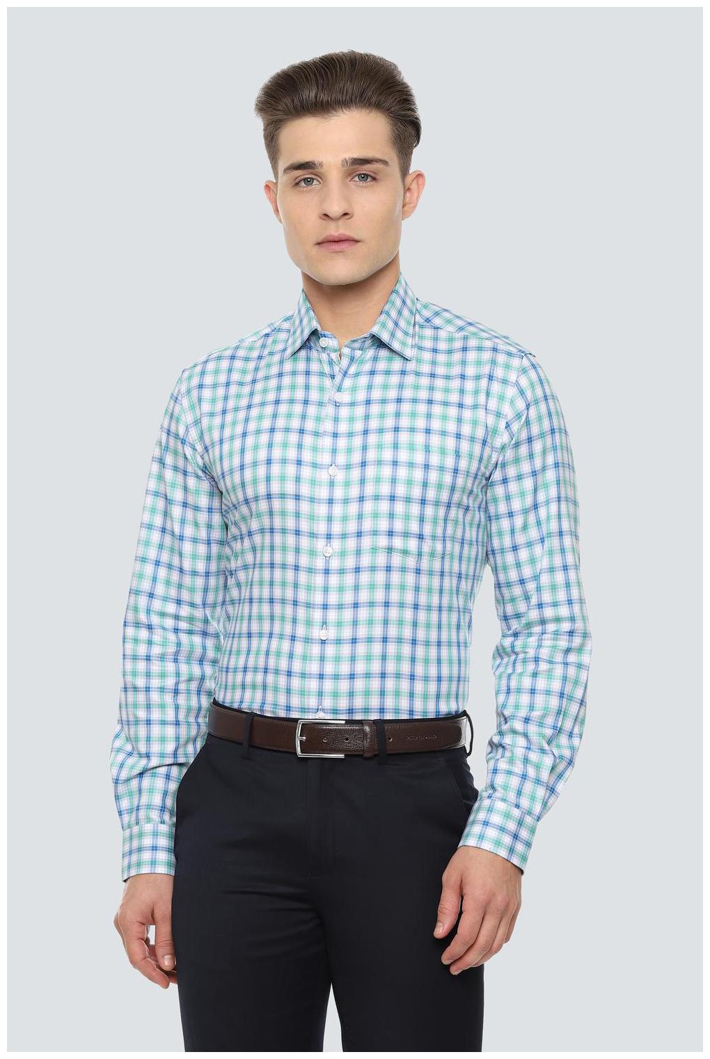 

Louis Philippe Men Slim fit Formal Shirt - Blue