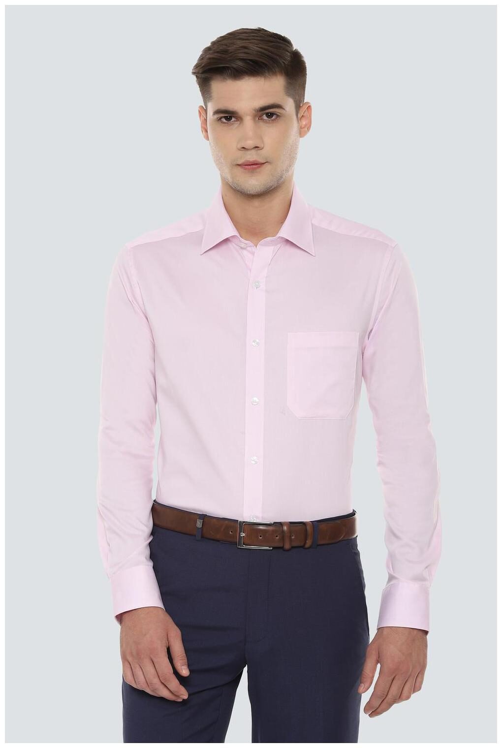 

Louis Philippe Men Regular fit Formal Shirt - Pink