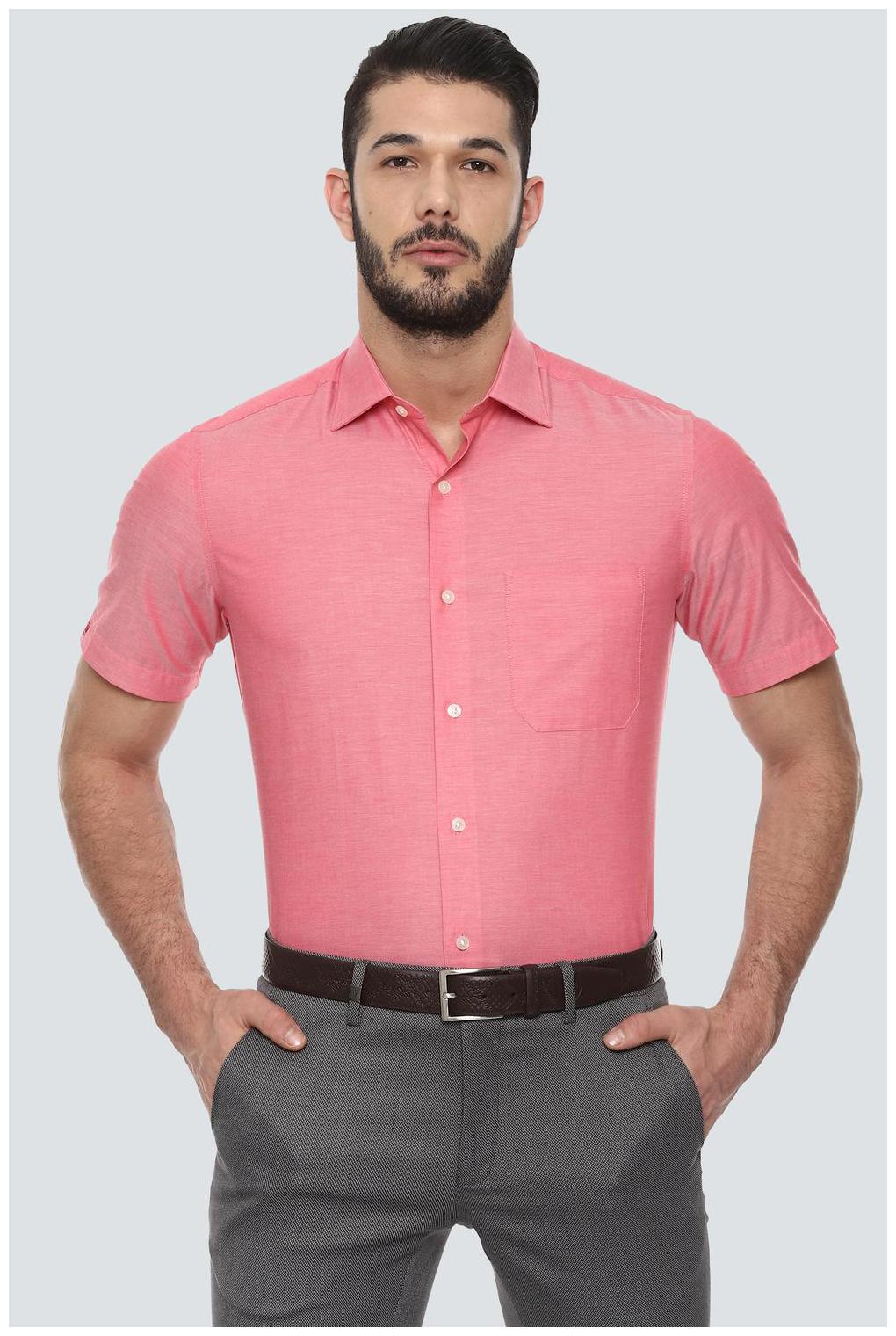 

Louis Philippe Men Regular fit Formal Shirt - Pink