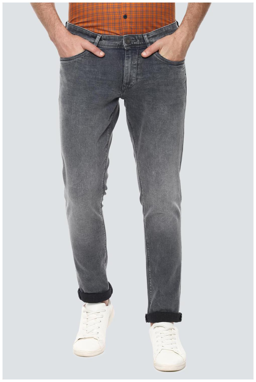 

Louis Philippe Men Grey Slim Fit Jeans