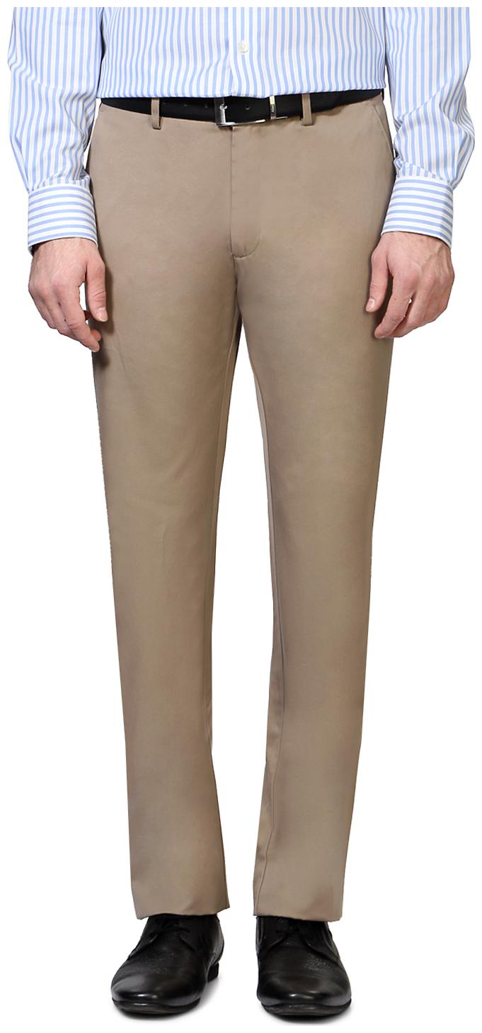 

Louis Philippe Men Solid Regular Fit Formal Trouser - Beige