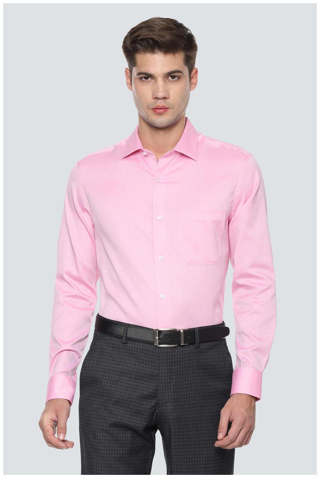 

Louis Philippe Men Regular fit Formal Shirt - Pink