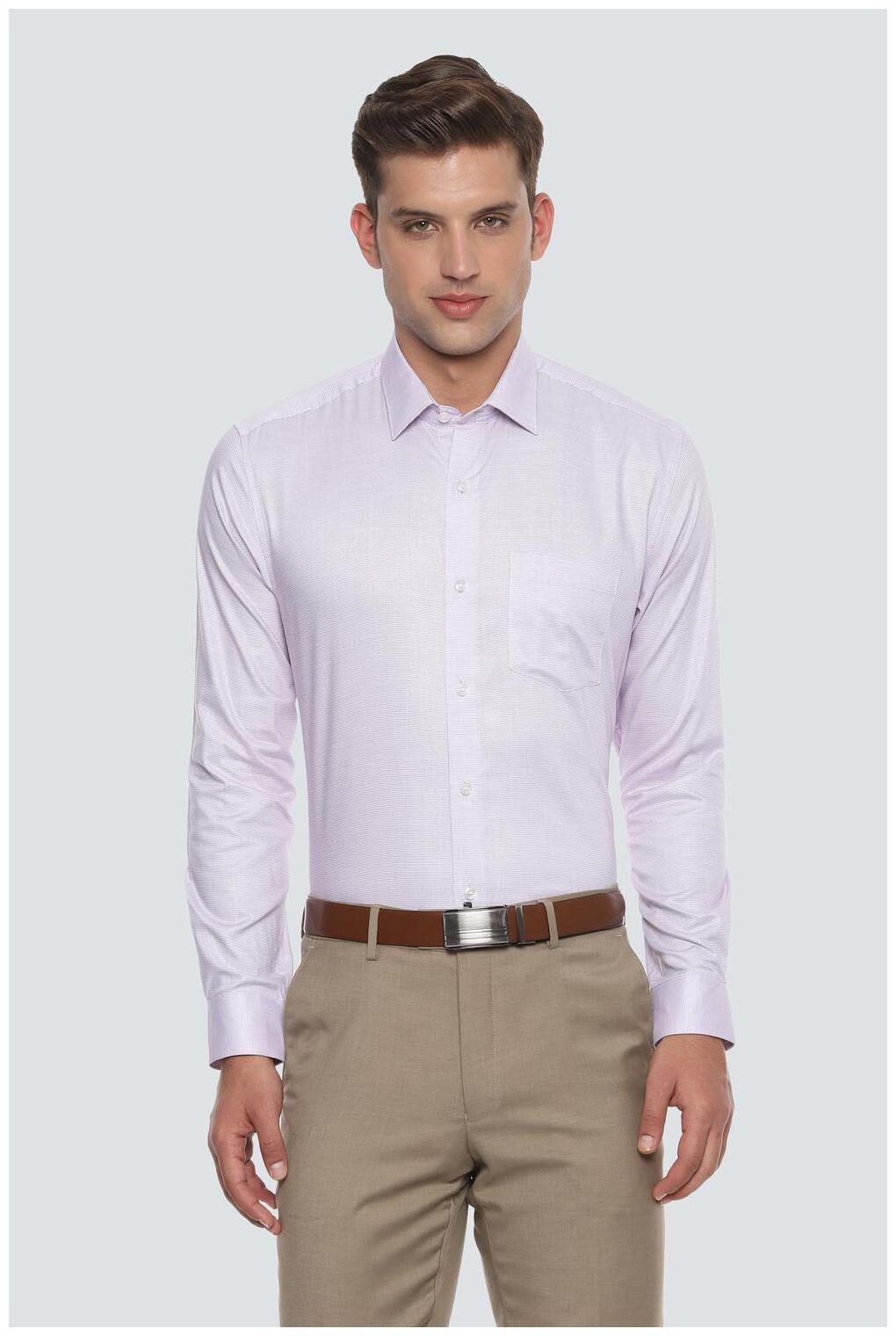 

Louis Philippe Men Slim fit Formal Shirt - Purple