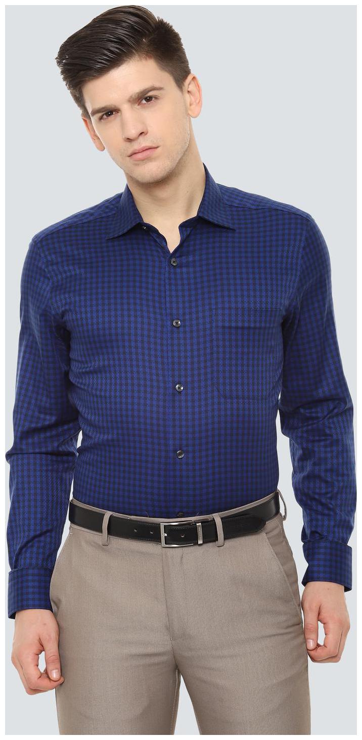 

Louis Philippe Men Regular fit Formal Shirt - Blue