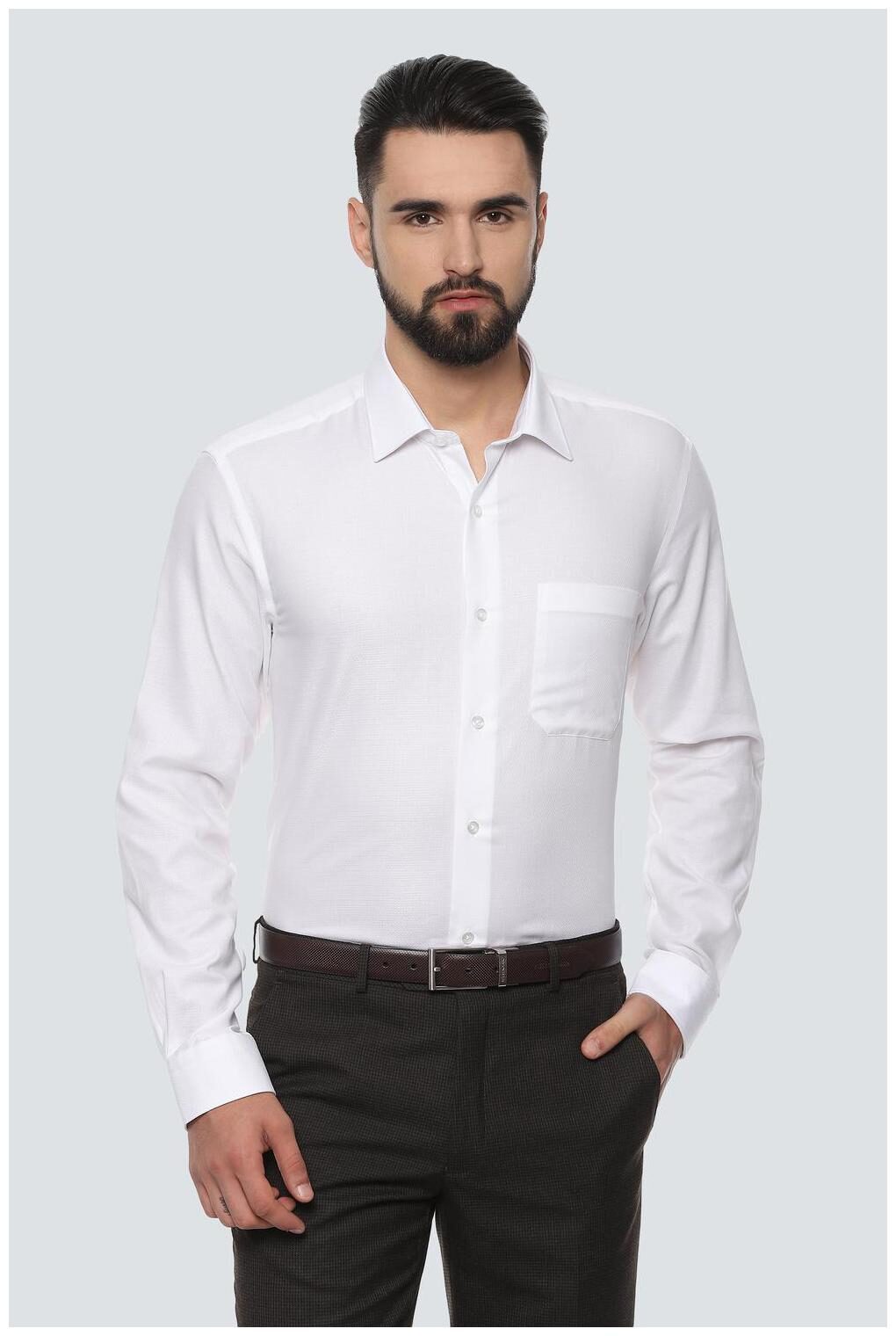 

Louis Philippe Men Slim fit Formal Shirt - White