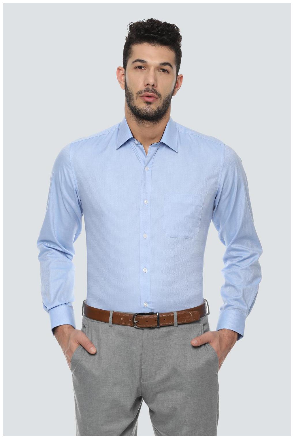 

Louis Philippe Men Slim fit Formal Shirt - Blue