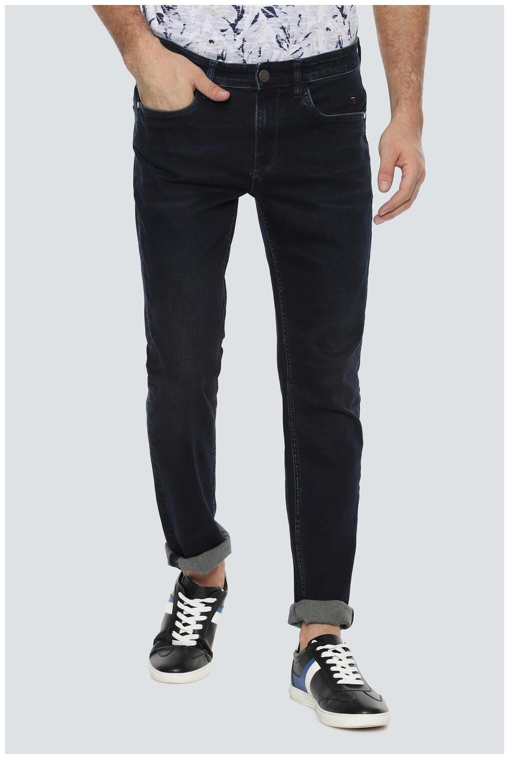 

Louis Philippe Men Navy Blue Slim Fit Jeans