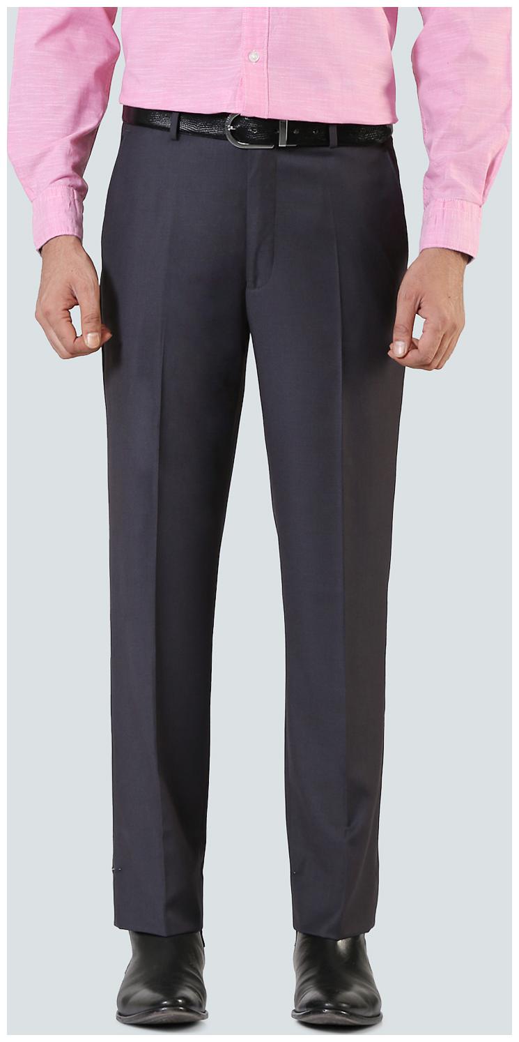 

Louis Philippe Men Solid Regular Fit Formal Trouser - Grey