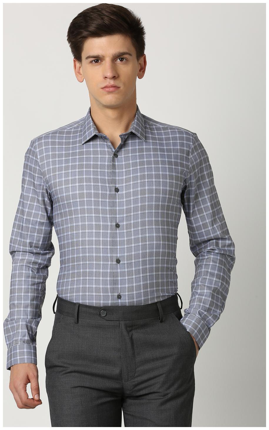 

Louis Philippe Men Slim fit Formal Shirt - Grey