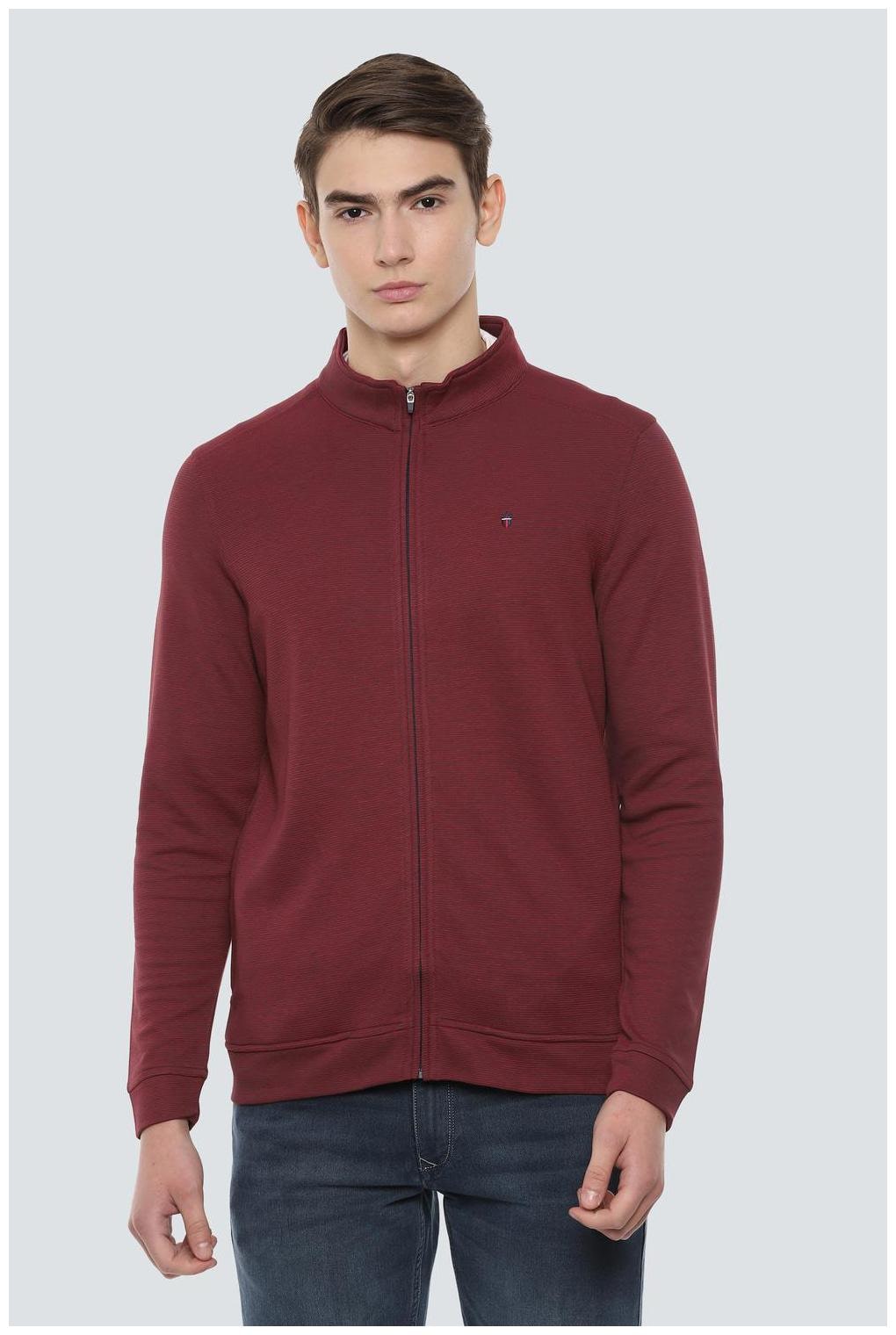 

Louis Philippe Men Maroon Round neck Sweatshirt