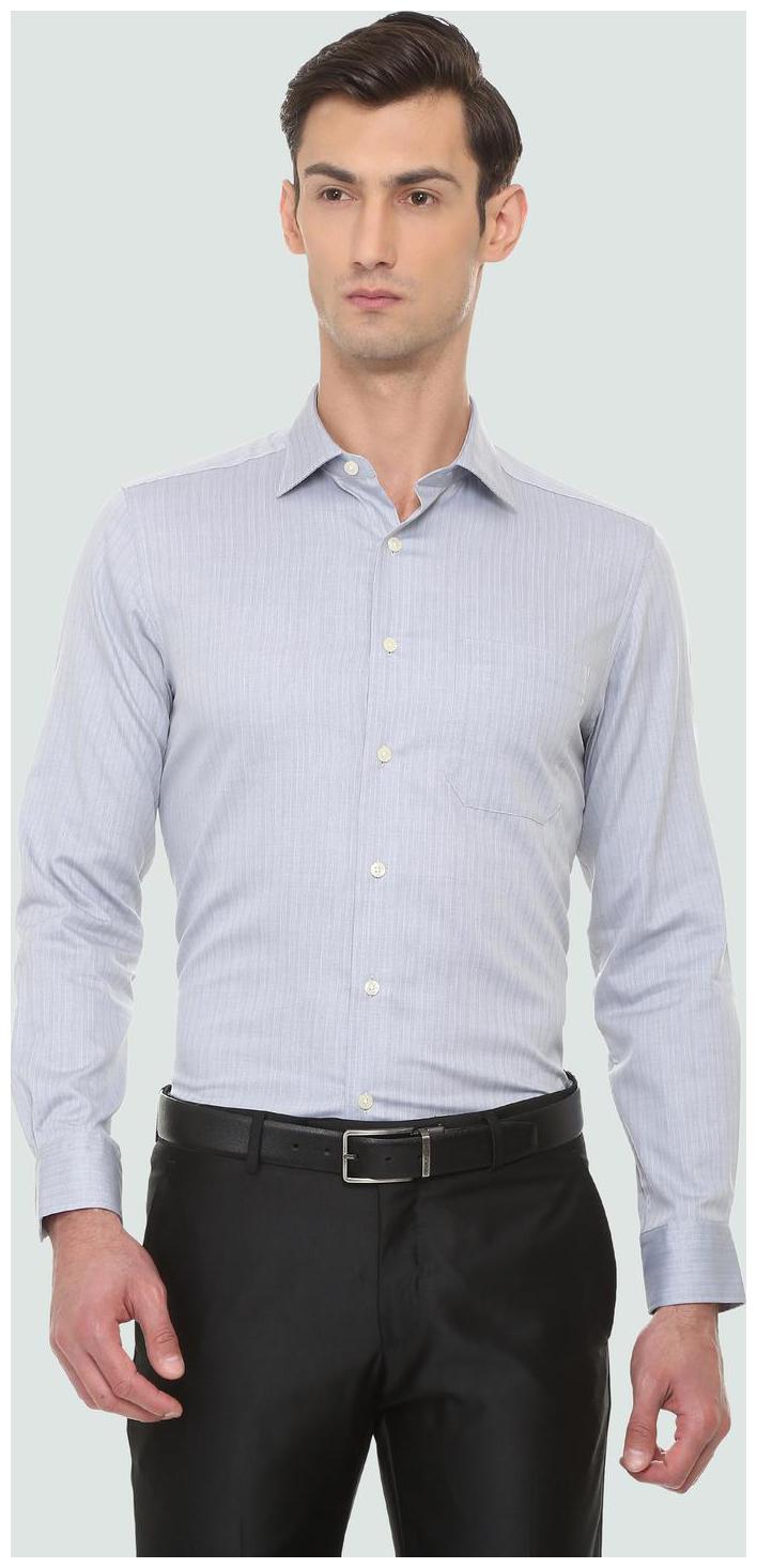 

Louis Philippe Men Regular fit Formal Shirt - Blue