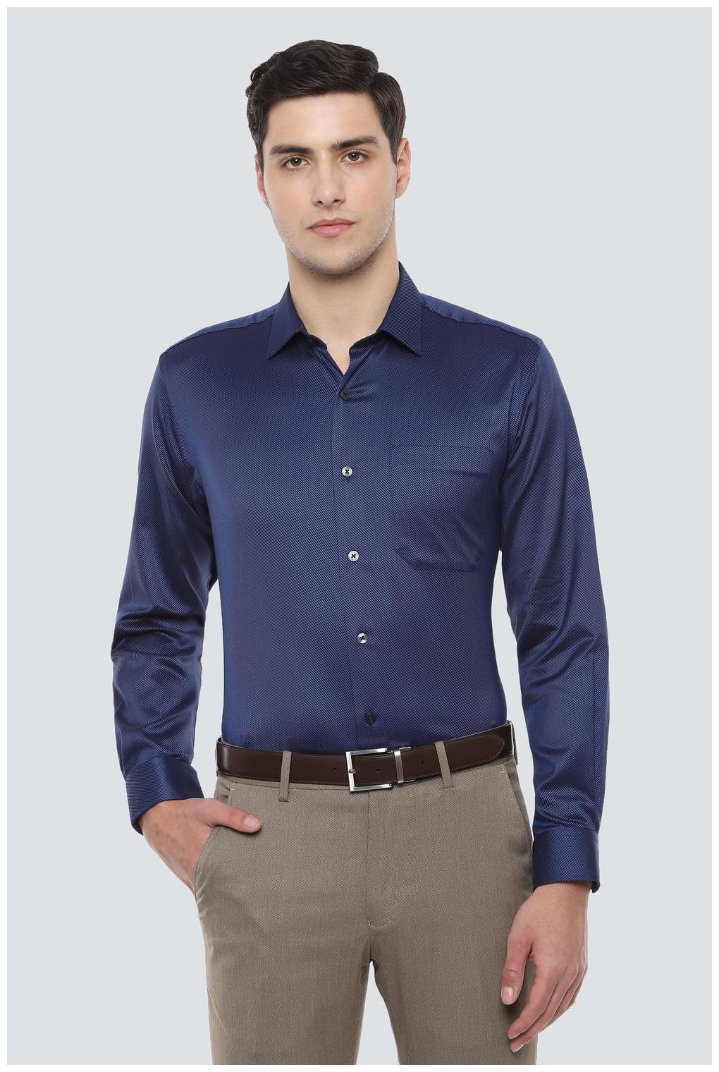 

Louis Philippe Men Slim fit Formal Shirt - Navy blue