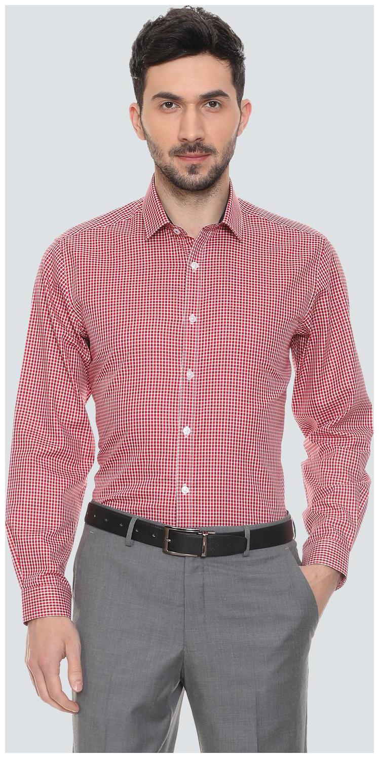 

Louis Philippe Men Slim fit Formal Shirt - Red