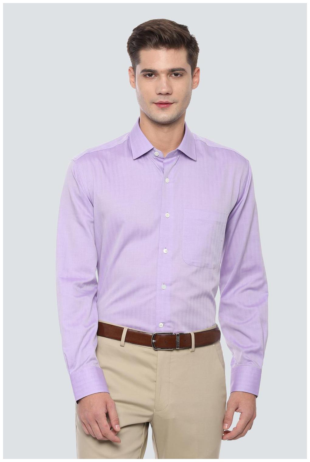 

Louis Philippe Men Regular fit Formal Shirt - Purple