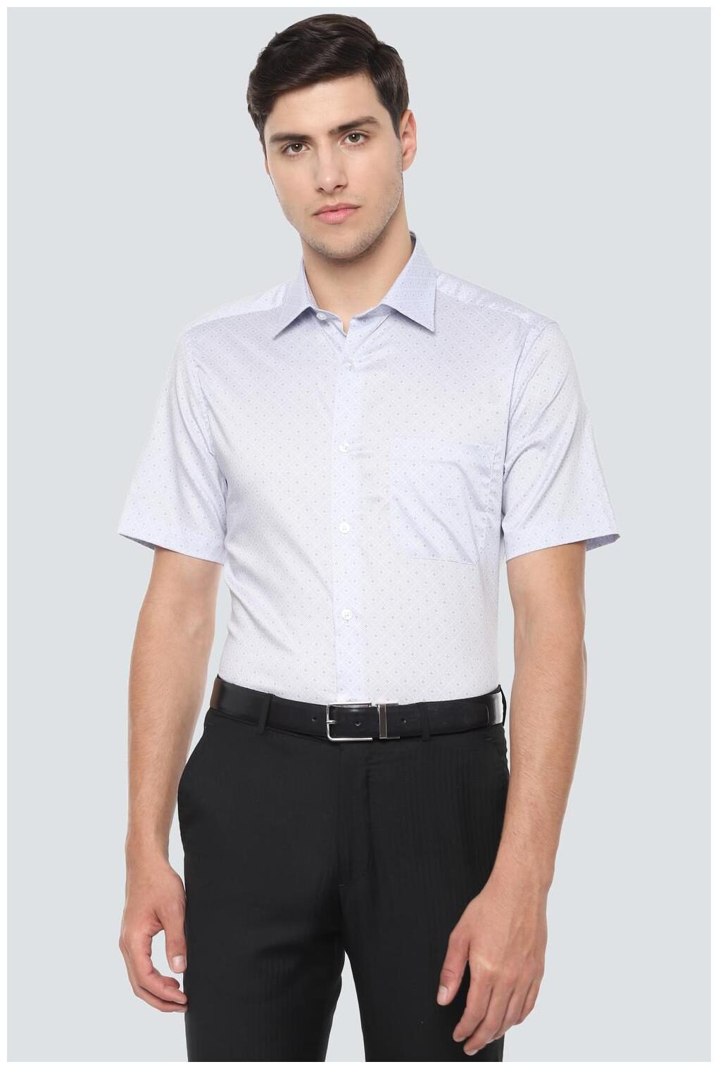 

Louis Philippe Men Regular fit Formal Shirt - Blue