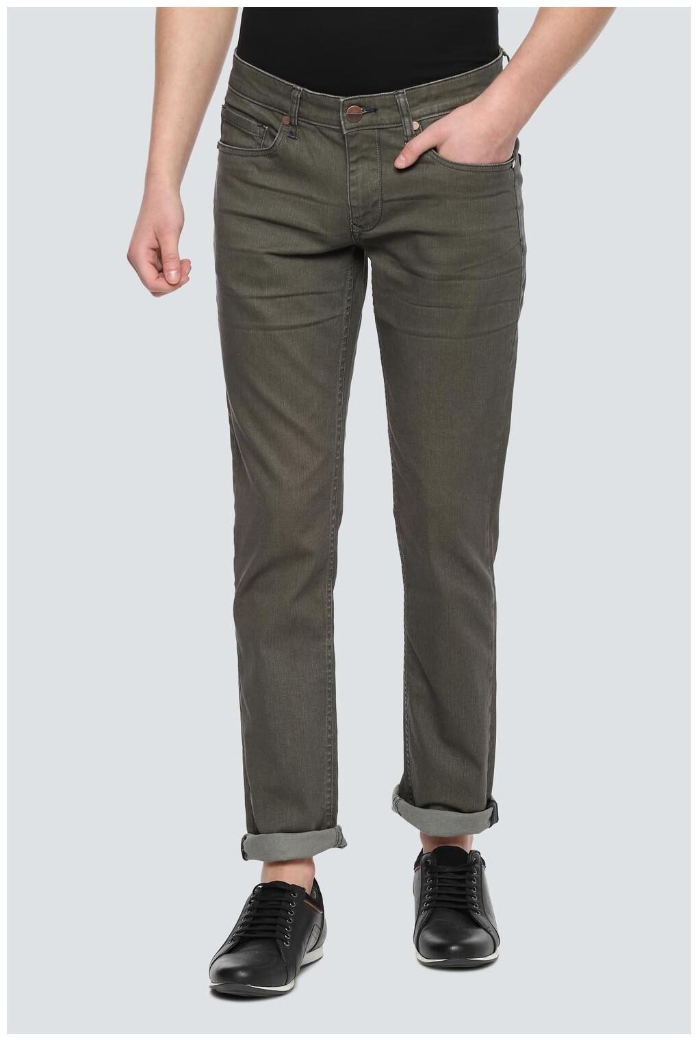 

Louis Philippe Men Olive Slim Fit Jeans