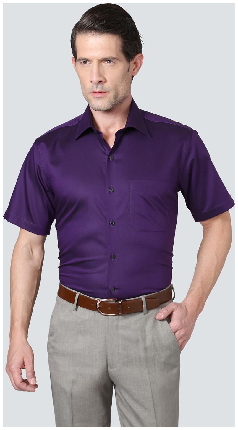 

Louis Philippe Men Regular fit Formal Shirt - Purple
