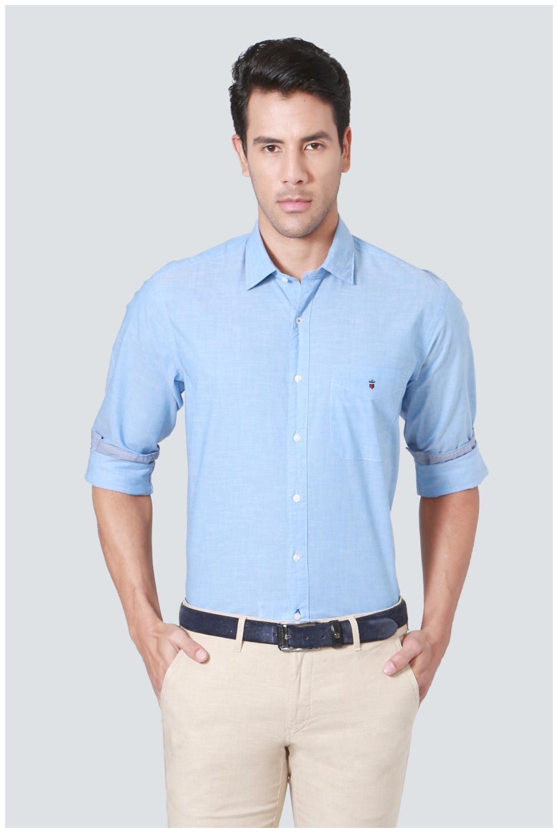 

Louis Philippe Men Slim fit Formal Shirt - Blue