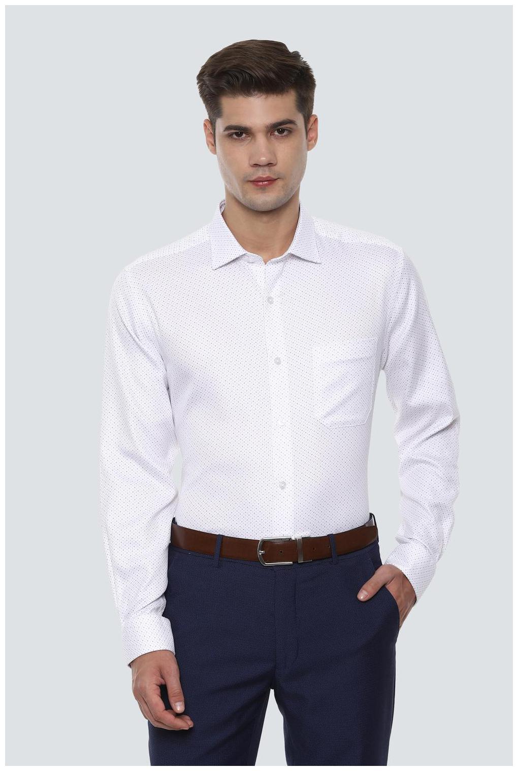 

Louis Philippe Men Slim fit Formal Shirt - White