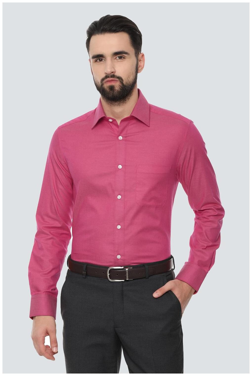 

Louis Philippe Men Regular fit Formal Shirt - Pink