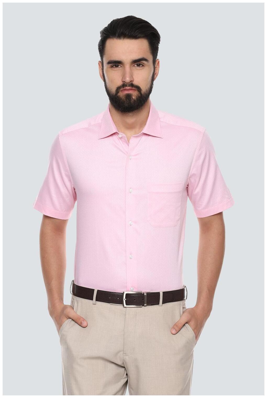 

Louis Philippe Men Regular fit Formal Shirt - Pink