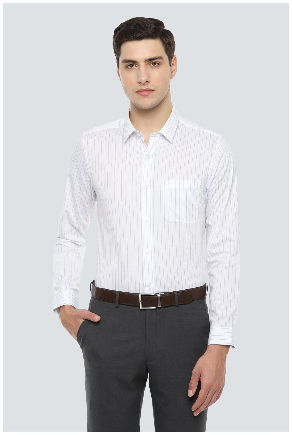 

Louis Philippe Men Super slim fit Formal Shirt - White