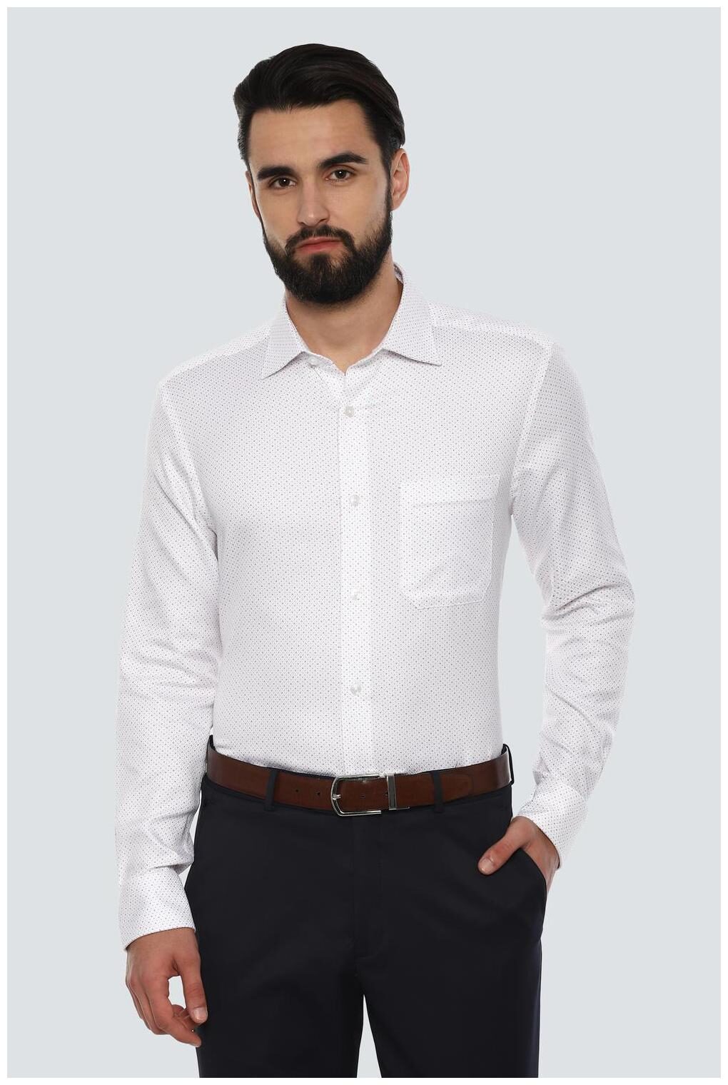 

Louis Philippe Men Regular fit Formal Shirt - White